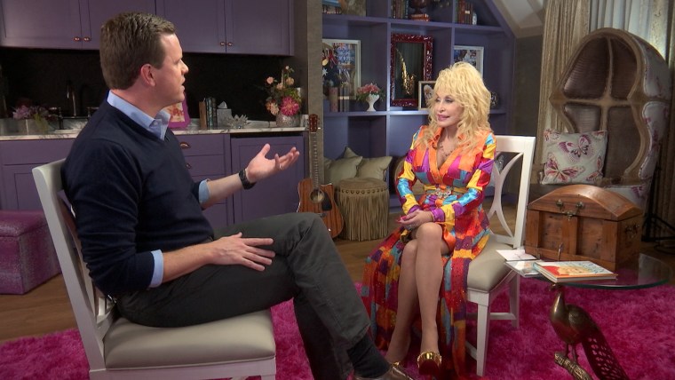 Willie Geist and Dolly Parton.