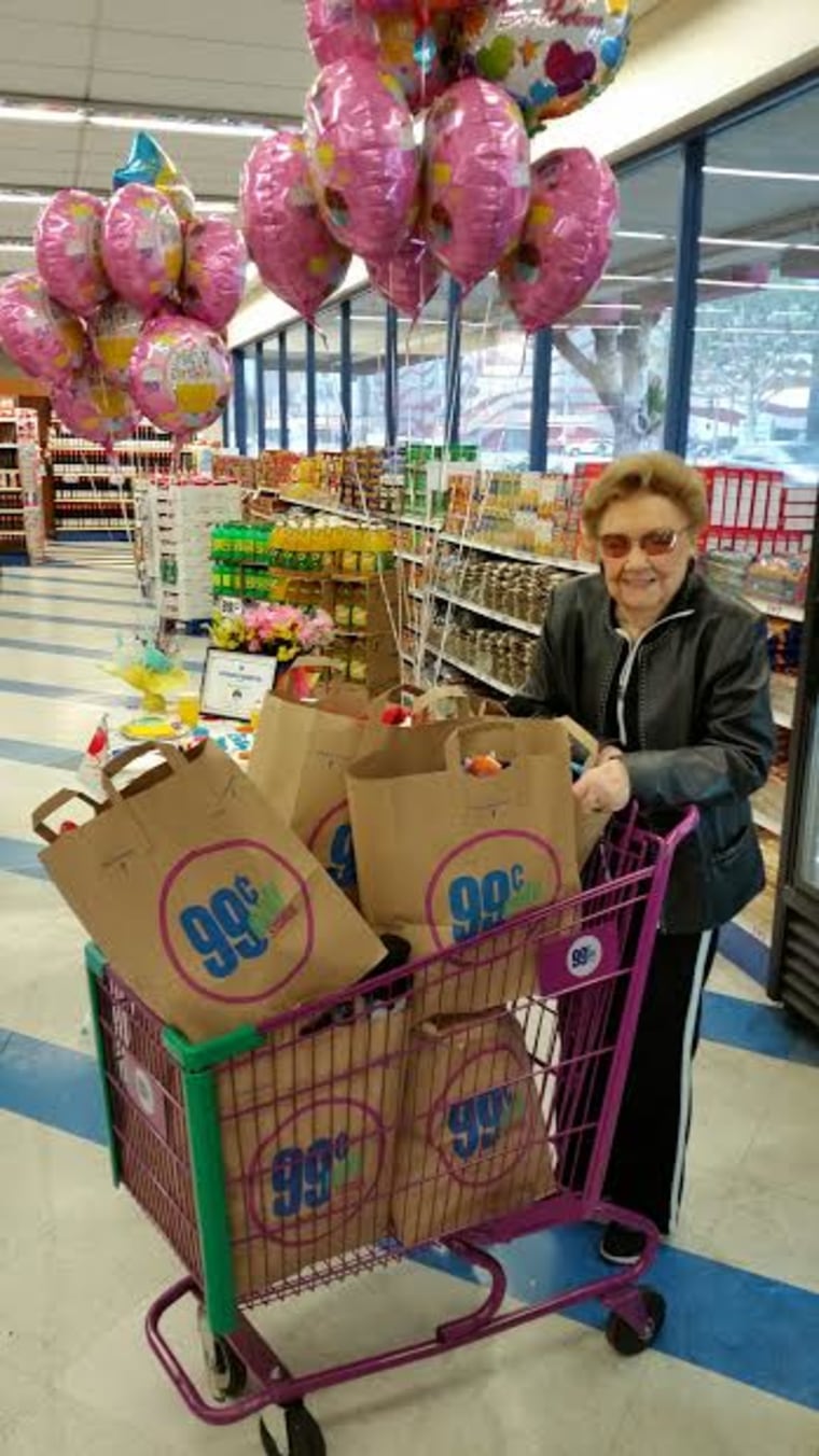 Donna Goldstein went on a 99 cent store shopping spree to help kids in need