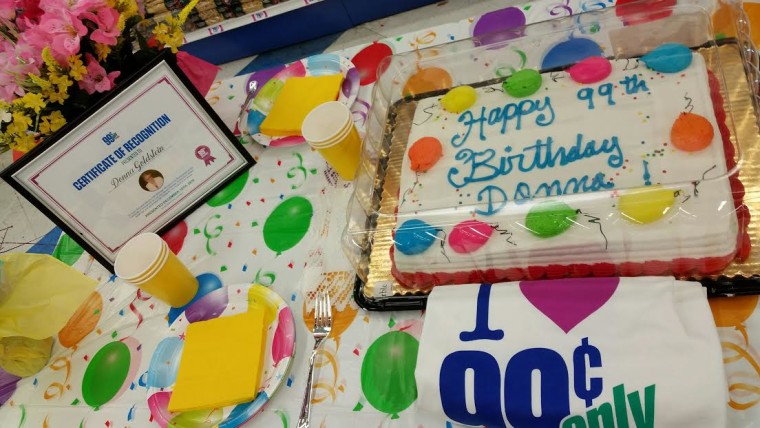Happy Birthday! Donna Goldstein went on a 99 cent store shopping spree to help kids in need