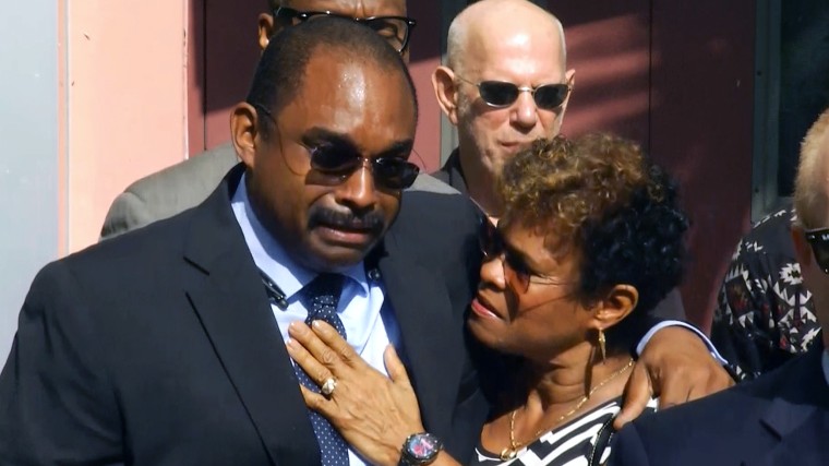 Image: Jermaine McBean’s mother, Jennifer Young, and brother, Alfred McBean