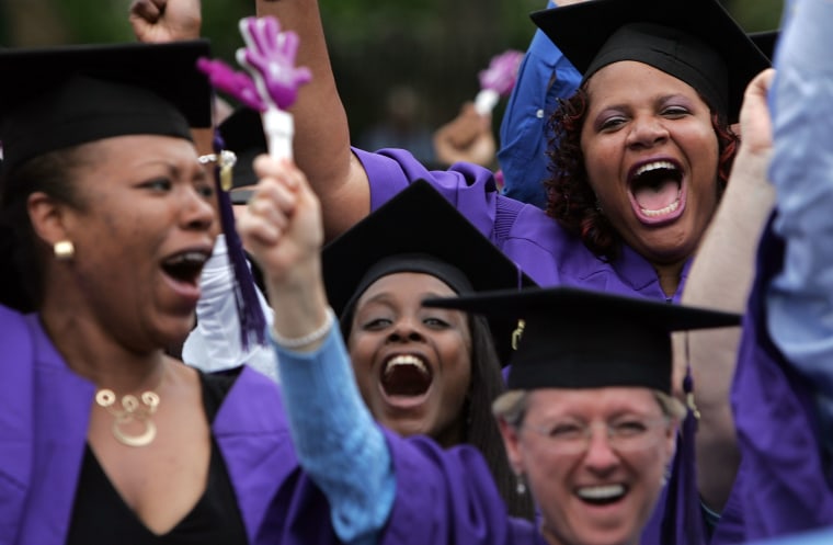 Students Attend Graduation Ceremonies At New York University