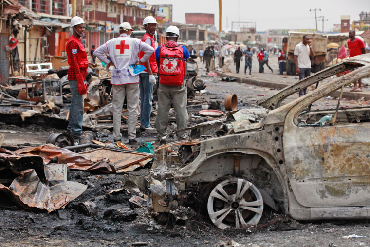 Image: Car bombing in Jos, Nigeria