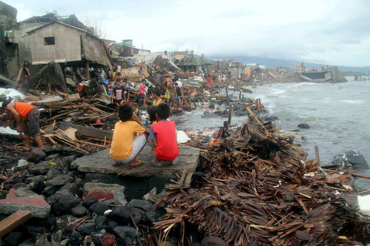 Image: A view of a coastal Pigcale village hit by Typhoon Melor, in Legazpi city, Albay province in the Philippines