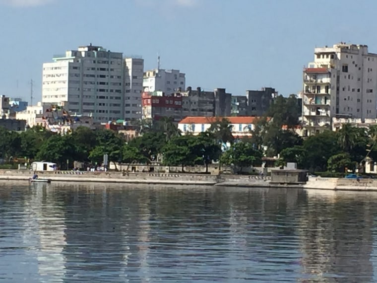 A view of the skyline in Havana, Cuba. 