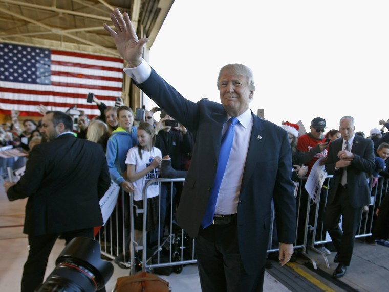 Image: Republican Presidential Candidate Donald Trump Holds Rally In Mesa, Arizona