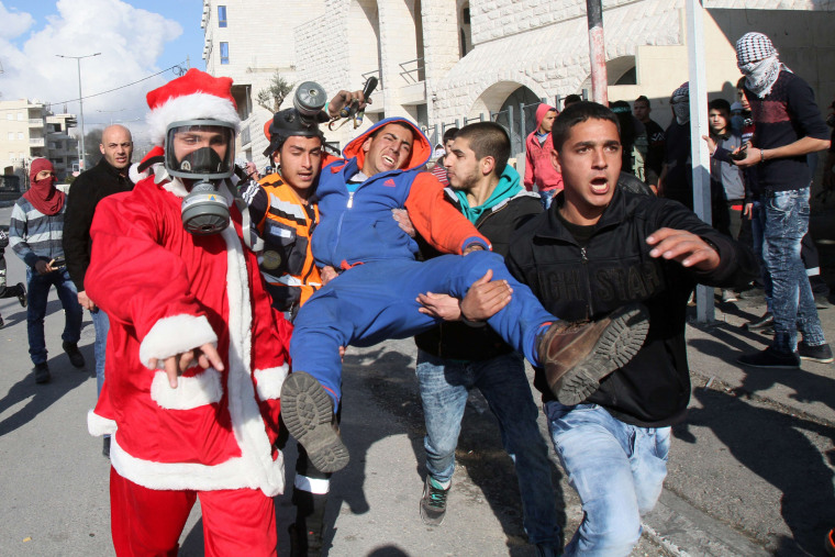 Image: PALESTINIAN-ISRAEL-CONFLICT-CHRISTMAS