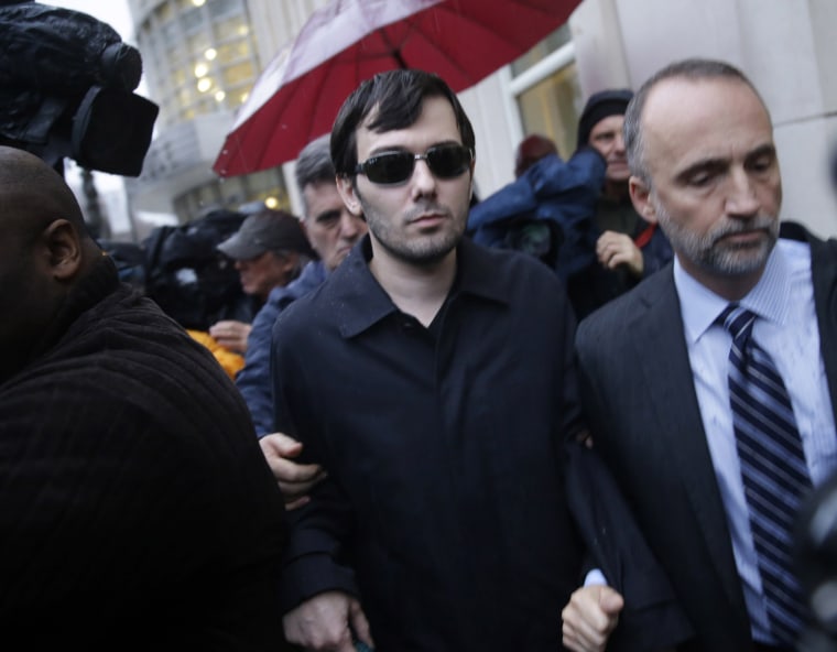 Image: Martin Shkreli leaves the courthouse after his arraignment