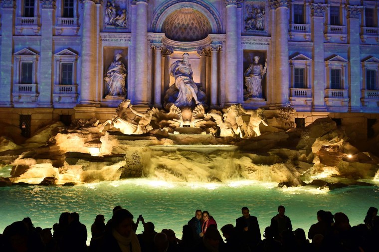 Image: TOPSHOT-ITALY-ROME-TREVI-SHOW-OLY2024