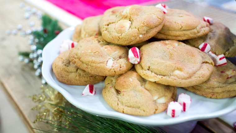White Chocolate and Peppermint Cookies