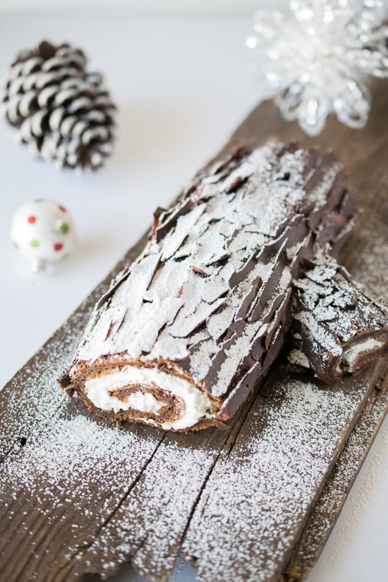 Chocolate yule log by TODAY Food Club member Janette Fuschi