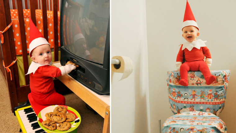 Rockwell the elf is up to no good in his dad's latest photo project.