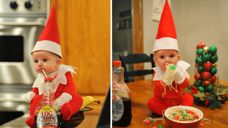 Like most elves, this one has a sweet tooth.
