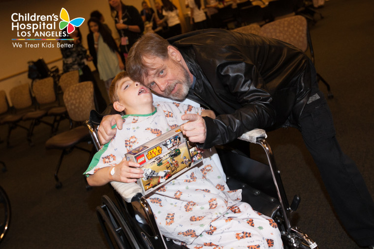 "Star Wars" star Mark Hamill visited Children's Hospital Los Angeles on Dec. 4, 2015.