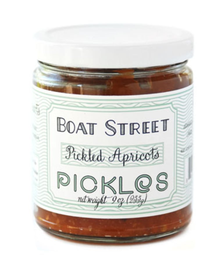 Pickled apricots from Boat Street Pickles