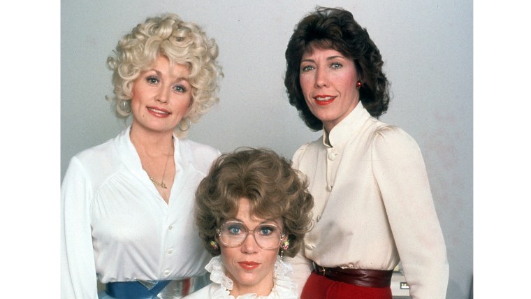 Dolly Parton, Jane Fonda, And Lily Tomlin In 'Nine To Five'