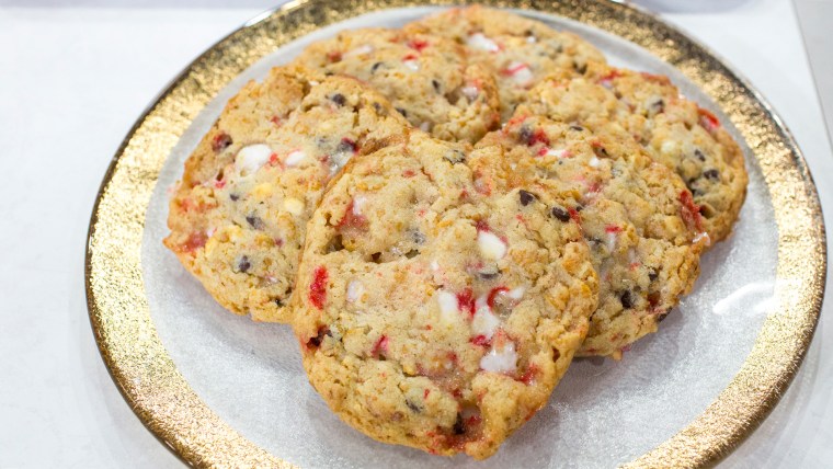 Christina Tosi of Milk Bar's recipe for cornflake chocolate chip peppermint cookies