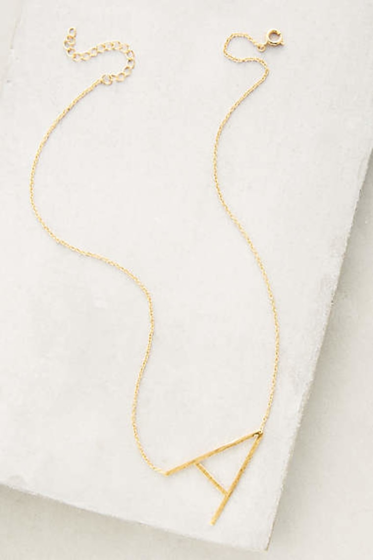 Anthropologie Initial necklaces