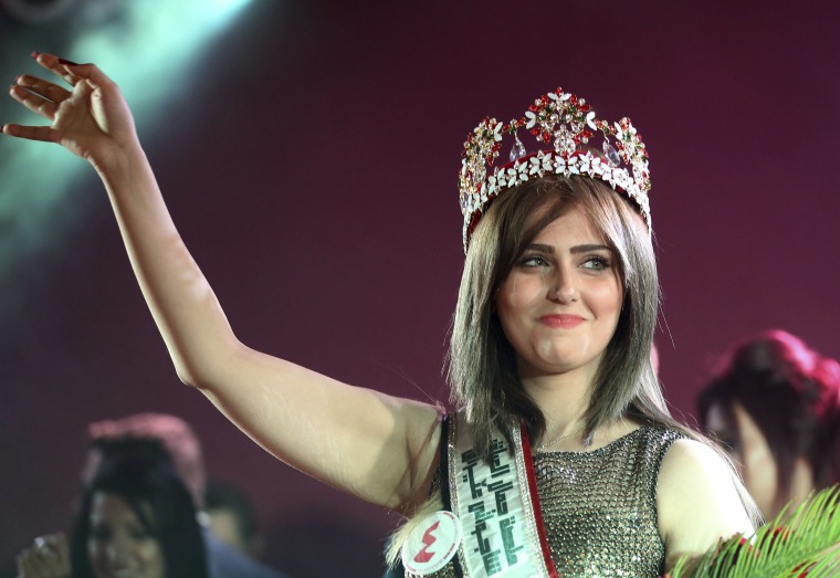 Image: Newly crowned Miss Iraq Shaima Qassim Abdulrahman