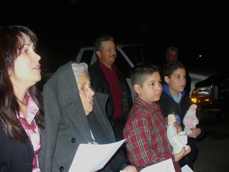 Griselda Nevarez's grandmother, Mamá Nicolasa, leads a night of "posadas" in Arizona.