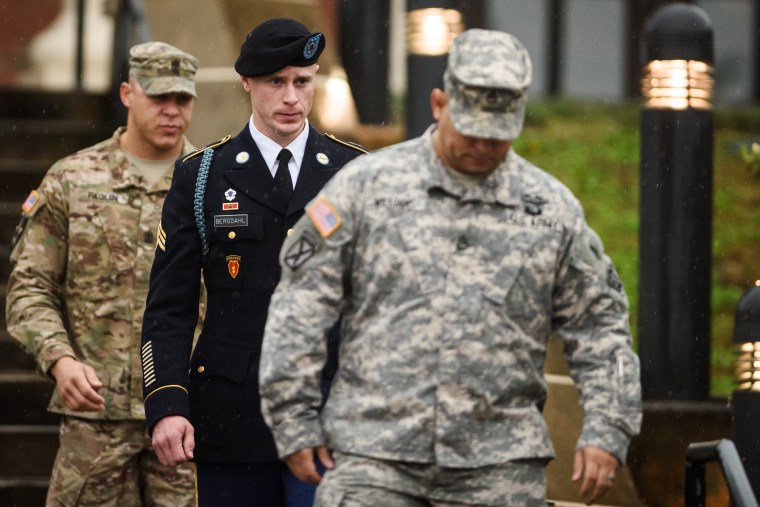 Image: U.S. Army Sgt. Robert Bergdahl leaves the courthouse