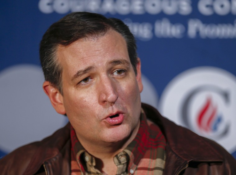 Image: U.S. Republican presidential candidate Ted Cruz