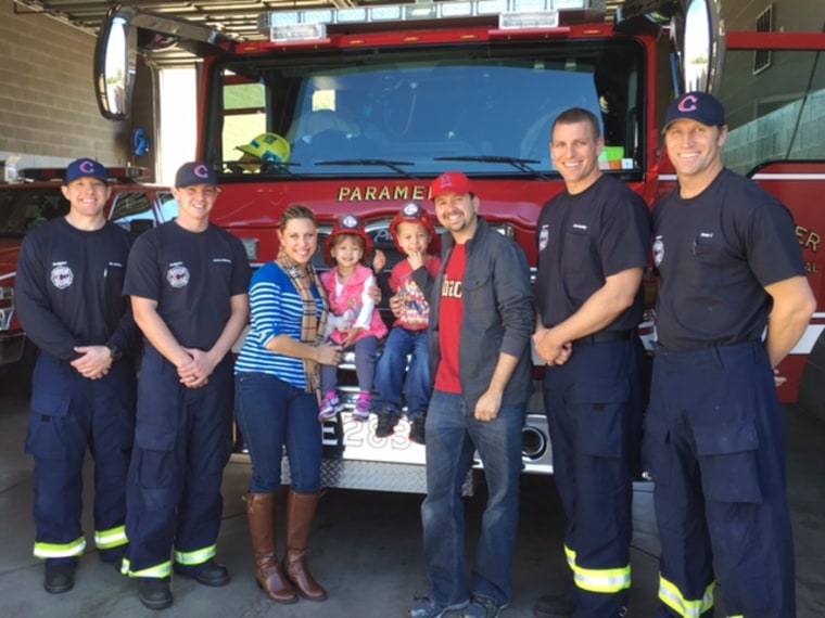 After the crash, the Pacheco family paid a visit to thank the Chandler firefighters.