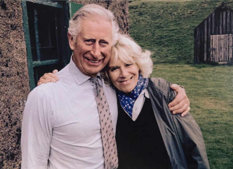 Image: Christmas card of the Prince of Wales and Duchess of Cornwall