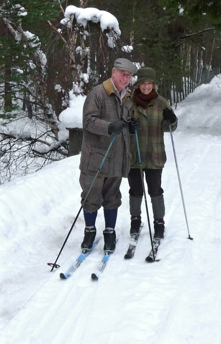 Image: Prince of Wales and Camilla, Duchess of Cornwall pose for their official Christmas card at their Balmoral Estate