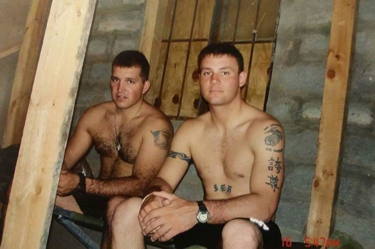 Sean Hatton and Matthew Whalen in the Army