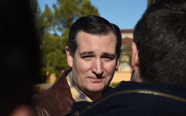 Image: GOP Presidential Candidate Ted Cruz Starts A Super Tuesday States Swing In Las Vegas
