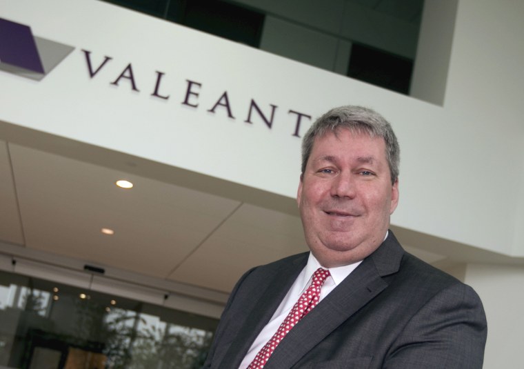 Image: Michael Pearson poses following Valeant Pharmaceuticals annual general meeting in Quebec