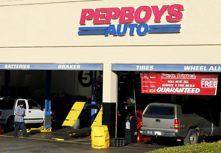 Image: A Pep Boys auto parts store is shown in Encinitas, California