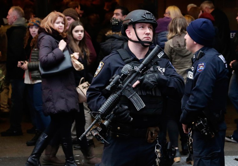 Image: New Year's Eve preparations in Times Square