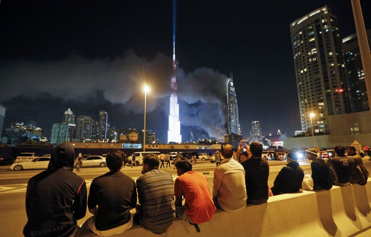 Image: UAE-DUBAI-FIRE