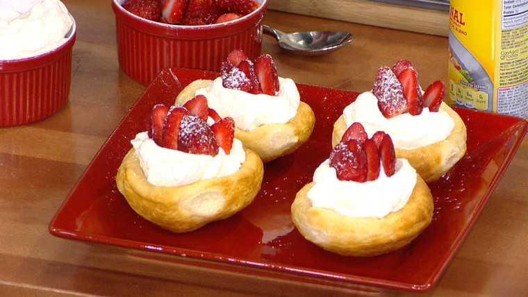 Justin Chapple's strawberry cream biscuit bowl