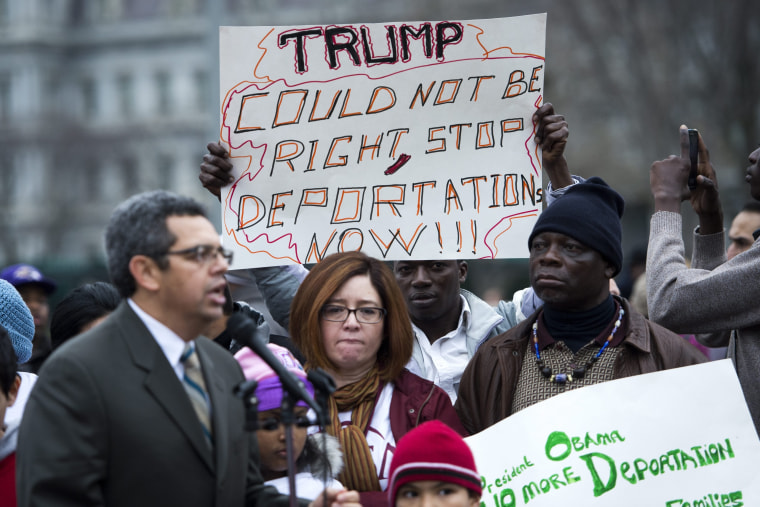 Image: Immigration protest at White House