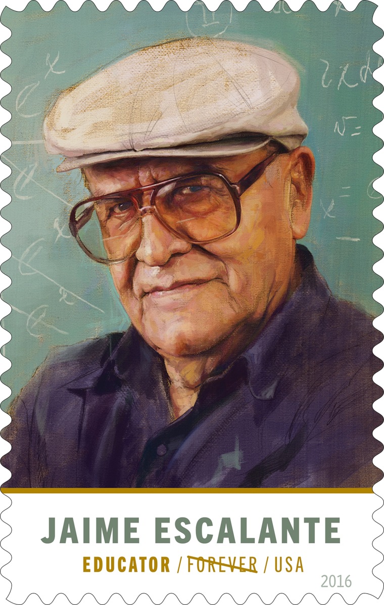 Jaime Escalante postage stamp.