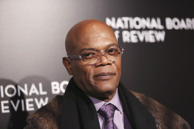 Image: Actor Samuel L. Jackson attends The National Board of Review Gala, held to honor the 2015 award winners, in the Manhattan borough of New York.