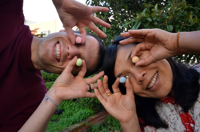 Grow the Rainbow’s Ei Ei Khin and Christopher Burley want to help grow one billion wildflowers with Seedles, prepackaged balls of wildflower seeds, compost, and clay ready for the outside world.