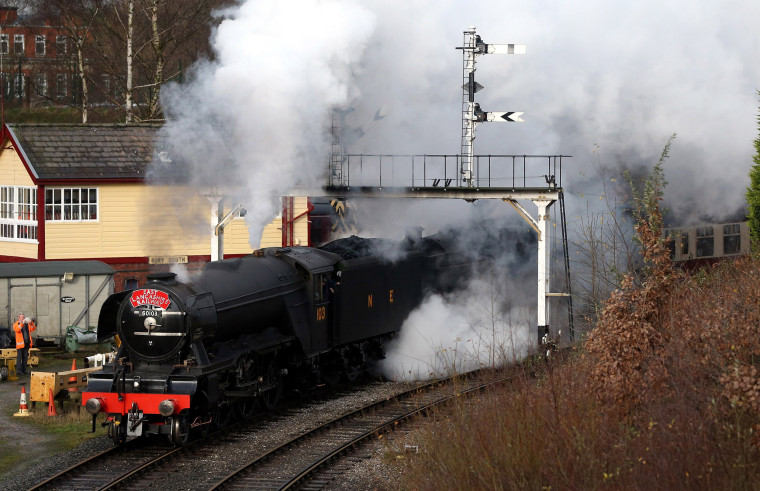 Image: The Flying Scotsman Takes To The Tracks Under Steam After An Extensive Restoration
