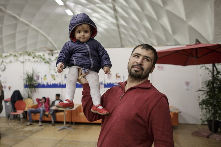 Image: *** BESTPIX *** Uniqlo Donates 50,000 Articles Of Clothing To Refugees