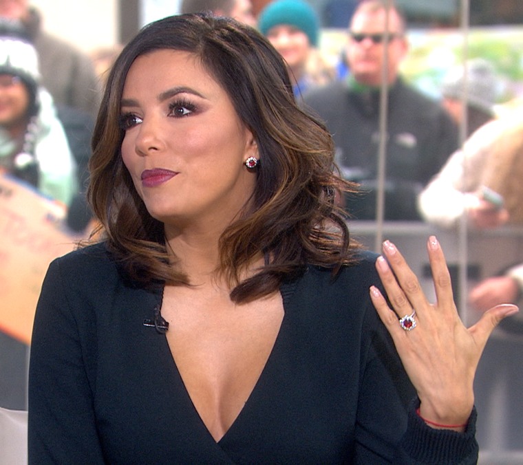 Eva Longoria Talks Telenovela Shows Off Engagement Ring 