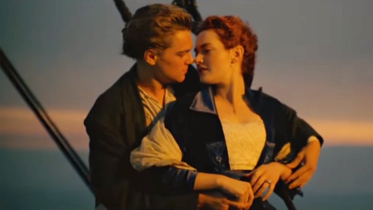 Leonardo DiCaprio and Kate Winslet's hearts go on and on in "Titanic."