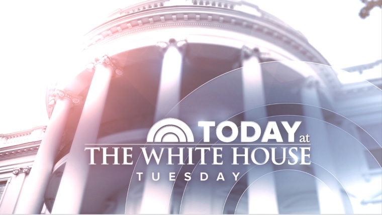 TODAY broadcasting from the White House Tuesday