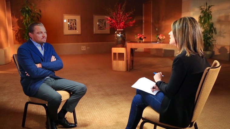 Leonardo DiCaprio sits down with TODAY's Savannah Guthrie.