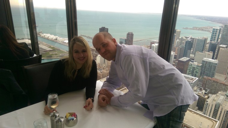 Chris Dempsey and Heather Krueger, who ended up falling in love and getting engaged after Chris donated a part of his liver to save Heather’s life even though they were initially total strangers.