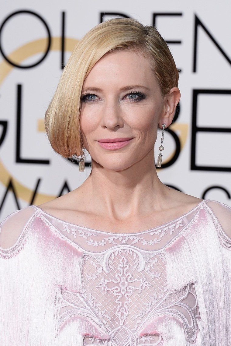 Cate Blanchett arrives to the 73rd Annual Golden Globe Awards