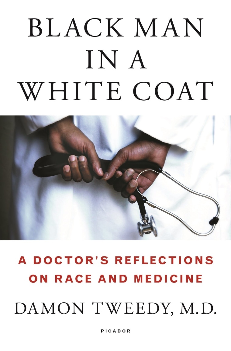 BLACK MAN IN A WHITE COAT, BY DAMON TWEEDY