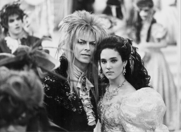 Image: Actors David Bowie and Jennifer Connelly