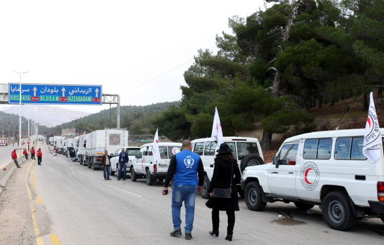 Image: Aid arrives in Madaya, Syria